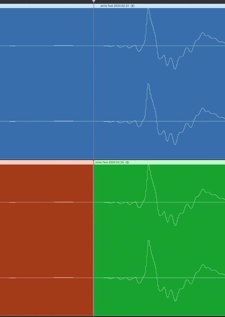 trimmed white noise burst